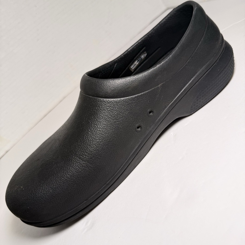 Crocs On The Clock Clogs Slip On Slip Resistant Casual Work Shoes Women 7 Men 5 - Picture 8 of 14